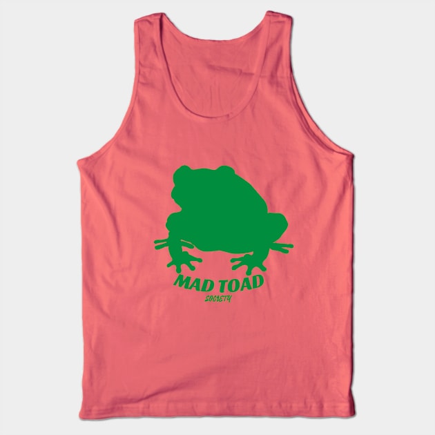 Mad Toad Society - Toad Vibes Green Tank Top by Mad Toad Society
